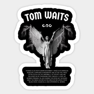 Tom waits Sticker